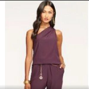 Ramy Brook Purple One-Shoulder Jumpsuit